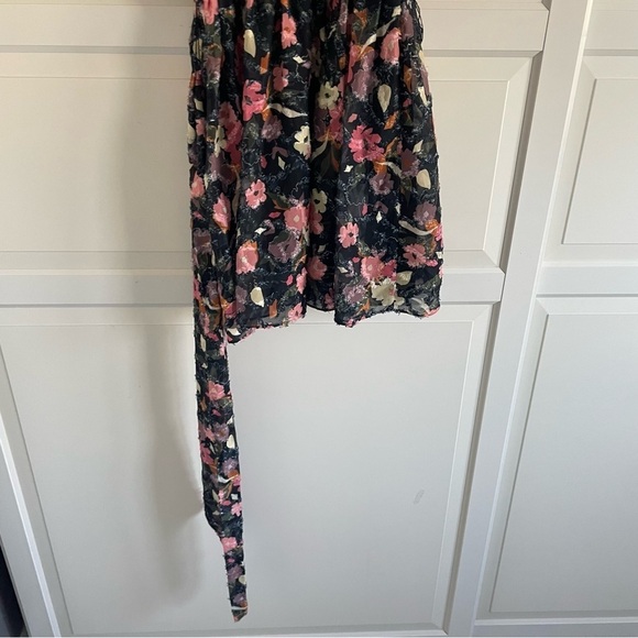 New! Tanya Taylor Mara Tie-Waist Floral Fil Coupe Mini Dress nwt 30445 - Picture 6 of 11